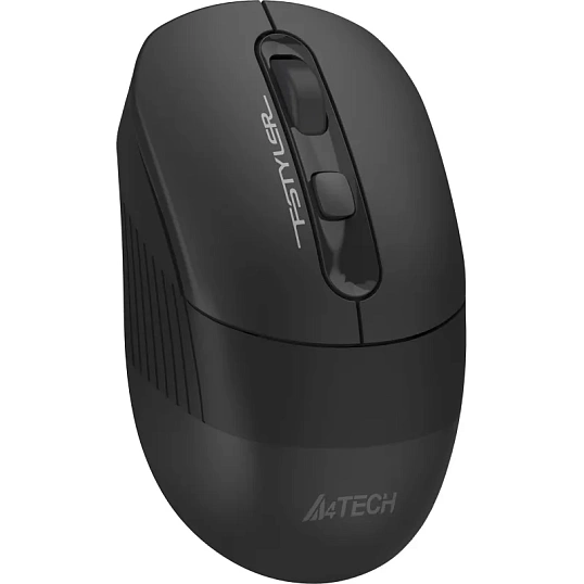 Мышь компьютерная A4Tech Fstyler (FB10C STONE BLACK) черн/2400dpi/беспр/4кн