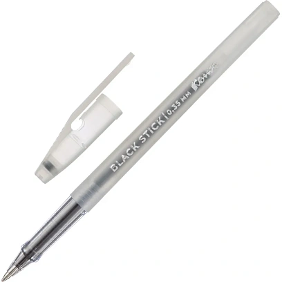 Ручка гелевая неавтомат. Комус Black Stick черн,0,35мм,тонир.корп,Россия