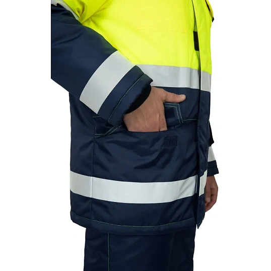 Костюм рабочий зимний м БРАЙТ КПК ф.жел/син(Кос 770) 88-92 (44-46)170-176