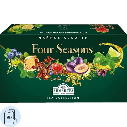 Чай Ahmad Tea Чайное Ассорти набор, пак в конверт из фольги, 15 вкус 90 пак