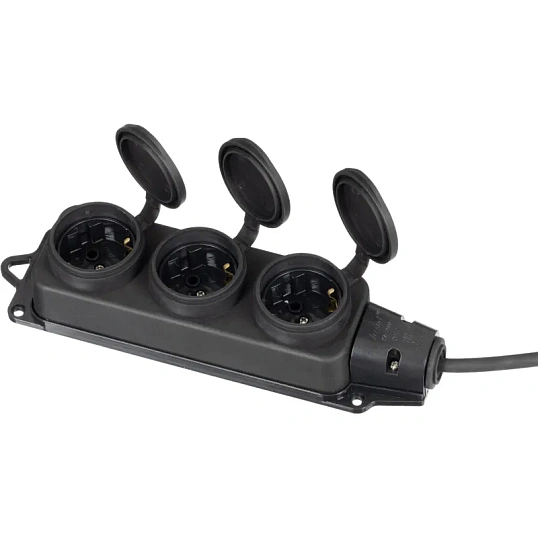 Удлинитель Topfort КГ 3х1,5кв.мм 30м в бухте 3 гнезда, с/з.,с/загл.,IP44