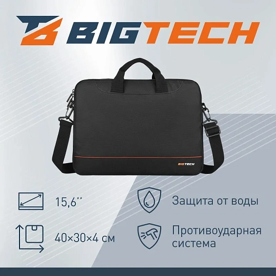 Сумка для ноутбука BigTech BT-141BK черный
