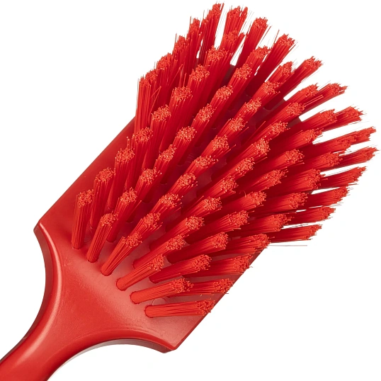 Щетка ручная FBK с короткой ручкой 275х70мм жесткая красная 10548-3