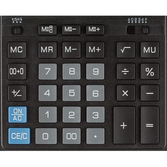 Калькулятор настольный ПОЛНОРАЗМЕРНЫЙ AttacheAF-888,12р,дв.пит204x158мм,ч/с