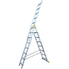 Лестница трехсекционная алюминиевая 3х8 SKALA 01308е