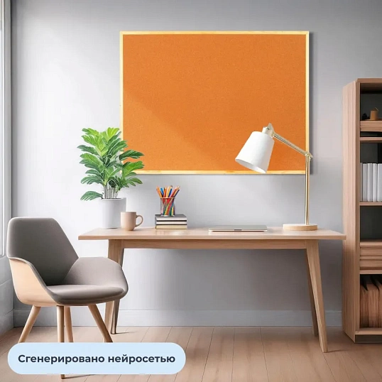 Доска пробковая 90х120 Attache Economy деревян. рама Россия