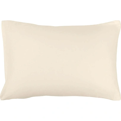 Наволочка , из сатина кремового цвета Essential, 50х70 см 2шт/наб