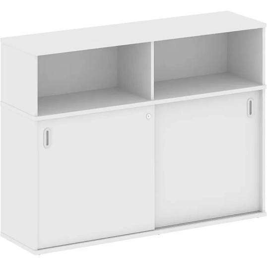 Шкаф-купе Metal System приставной опорный Б.ШК-2 Т 1475x410x1098 Белый