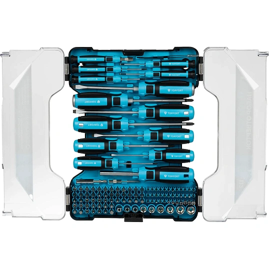 Набор отверток Topfort с битами, головками 112 предметов (5691112)