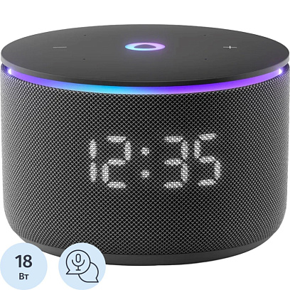 Умная колонка Яндекс Станция Мини 3 Про, Zigbee, чёрный (YNDX-00059BLK)