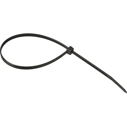Хомут стяжка нейлоновая TOPFORT 5х300 (4,8х300 мм) чёрный 100 шт/уп