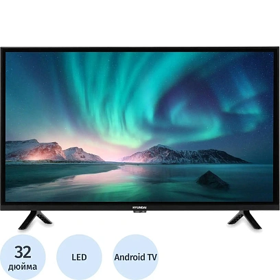 Телевизор Hyundai H-LED32BS5002 Smart Android TV черный/HD