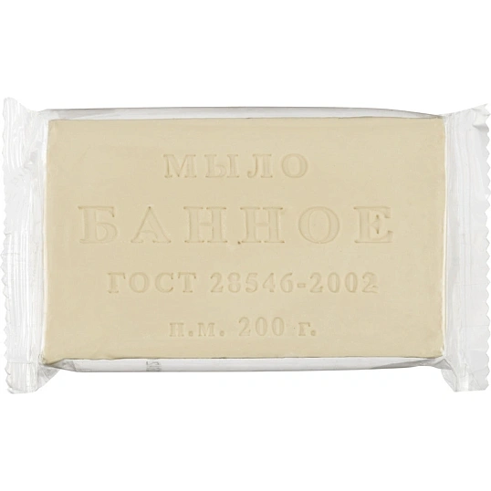 Мыло туалетное Банное 200 гр флоу-пак