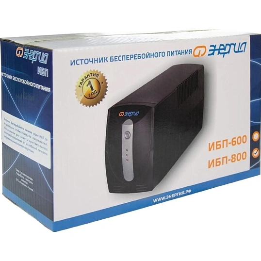 ИБП Энергия 600, лин.-инт., 600ВА/360Вт, 2xEURO(Е0201-0022)
