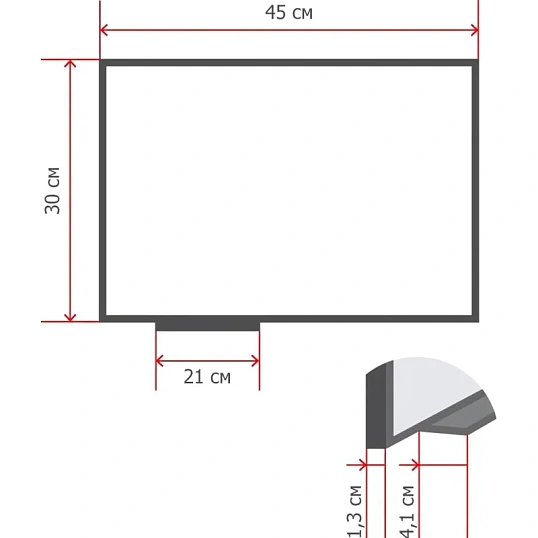 Доска пробковая Attache Iron 30х45 металл. рама