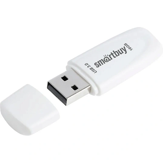 Флеш-память Smartbuy UFD 3.0/3.1 16GB Scout White (SB016GB3SCW)