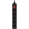 Сетевой фильтр Buro 500SH-1.8-B 1.8м (5 розеток) черный