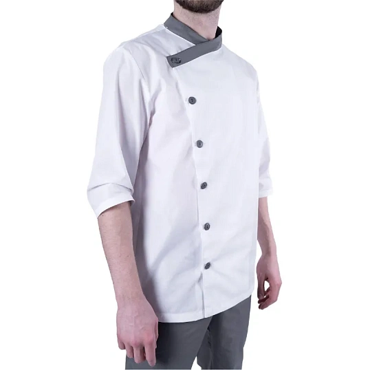 Костюм БИСТРО мужской цв.бел/т.сер (Кос846) (р.64-66) р.170-176