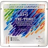 Карандаши цветные многоцветные TRI-TONE 3444, 24шт, металл.коробка