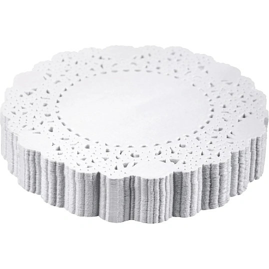 Салфетки ажурные AVIORA бумажные круглые D10см 250шт/ уп