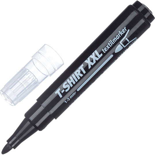 Маркер по ткани ICO черный 1-3 мм