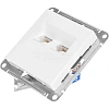 Розетка компьютерная 2-м AtlasDesign RJ45 кат.5E механизм бел. SE ATN000185
