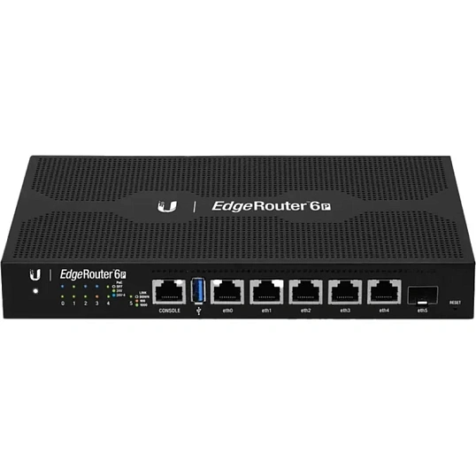 Маршрутизатор Ubiquiti 6P [ER-6P] Ubiquiti 4 ядра (1ГГц), 5х1G RJ45, 1х SFP