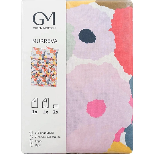 Постельное белье 1,5сп  Бязь (нав.50х70-2шт),Murreva