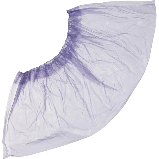 Бахилы 3,6 г, 1рез, фиолетовый, 13 мкм, Комус, 50пар/уп