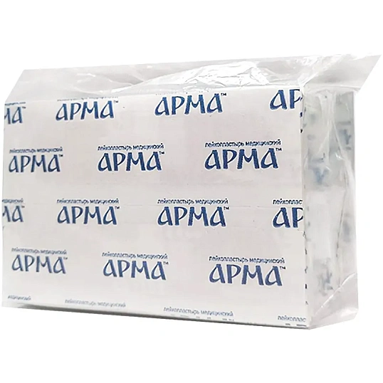 Лейкопластырь,19х72мм полимер.прозрач.ПЭ,100 шт/уп,АРМА