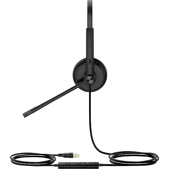 Гарнитура головная Yealink UH34 Dual UC Дуо, Проводная, HD звук, USB, шт