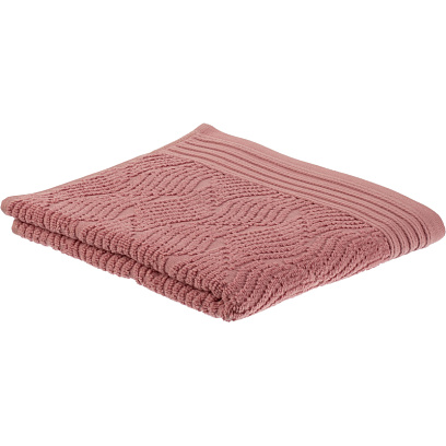 Полотенце махровое банное бордюр Жаккард 70х120 см ,500 г/м2, Пепел розы