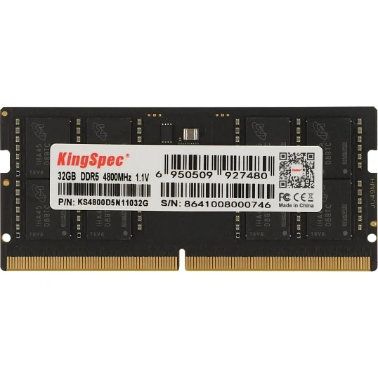 Модуль памяти Kingspec DDR5 SO-DIMM 32GB 4800MHz (KS4800D5N11032G)