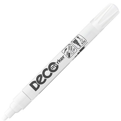 Маркер лаковый ICO DECO белый 2-4 мм