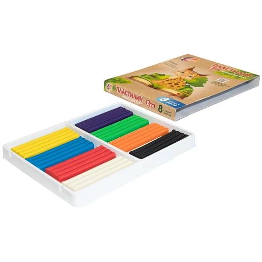 Пластилин классический Луч Zoo 8 цв.120 гр.29С 1720-08
