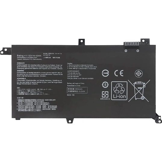 Аккумулятор VNB для ноутбукa Asus B31Bi9H (B31N1732) 11.52V/13.2V 3553mAh