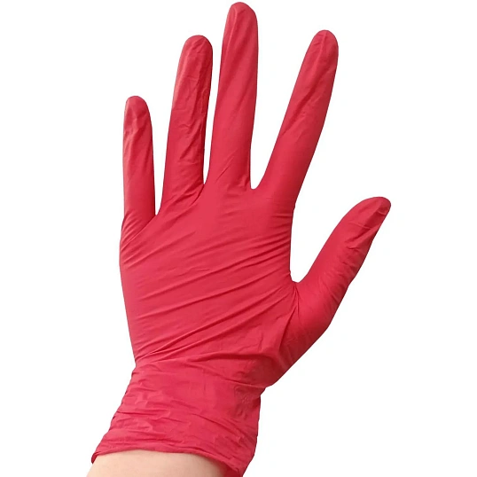Перчатки нитрил. н/с. н/о, красные MediOk (M) 50п/уп, 4гр