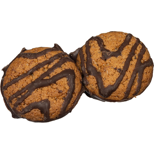 Печенье Овсяное Полет мини декор. темной глазурью, 600г