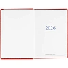 Ежедневник датированный 2026, красн, А5, 148x218 мм, 352 стр,АТТАСНЕ Agenda
