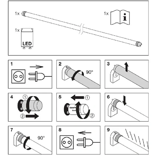 Лампа светодиодная OSRAM ST8B-1.2M 18W/865 230VAC DE 4058075377561