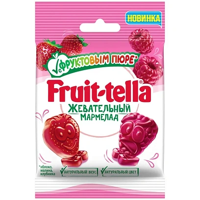 Мармелад жевательный Fruittella с фруктовым пюре, 36гx12шт/уп