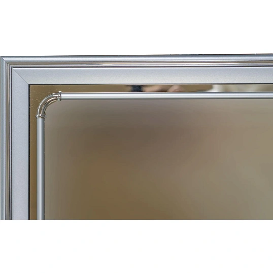 Зеркало МГЛ_настенное 121Б (600x1200) багет ПВХ металлик