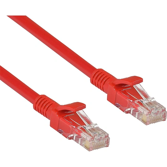 Патч-корд ExeGate UTP-RJ45-RJ45-5e-0,5M-RD, UTP, cat.5e, 0.5м, красный