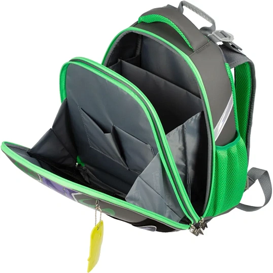 Ранец Комус Класс Basic Скейт, черный, 2 отд, эргоном спинка