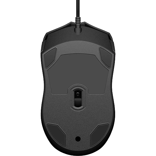 Мышь компьютерная HP проводная Wired Mouse 100 черный (6VY96AA)