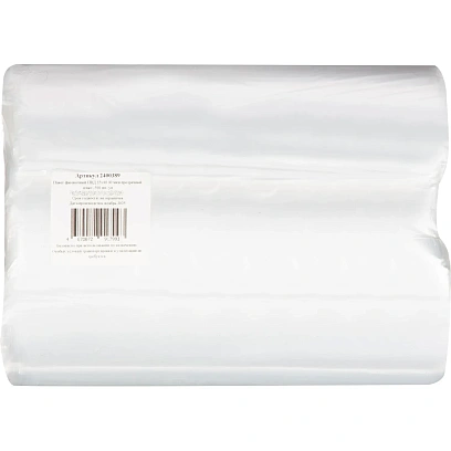 Пакет фасовочный ПВД 25х40 30 мкм прозрачный пласт, 500 шт./уп