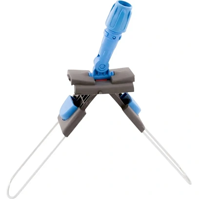 Держатель МОПа рамочный 80х10см 2 педали т.серый/синий CD188