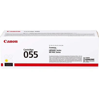 Картридж лазерный Canon 055 Y 3013C002/003 жел. MF746Cx/LBP664Cx
