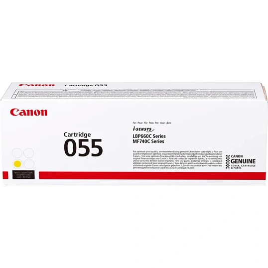 Картридж лазерный Canon 055 Y 3013C002/003 жел. MF746Cx/LBP664Cx