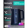 Чайник электрический Timberk T-EK21S104WF, 2200Вт, 1.7л, Wi-Fi, черный